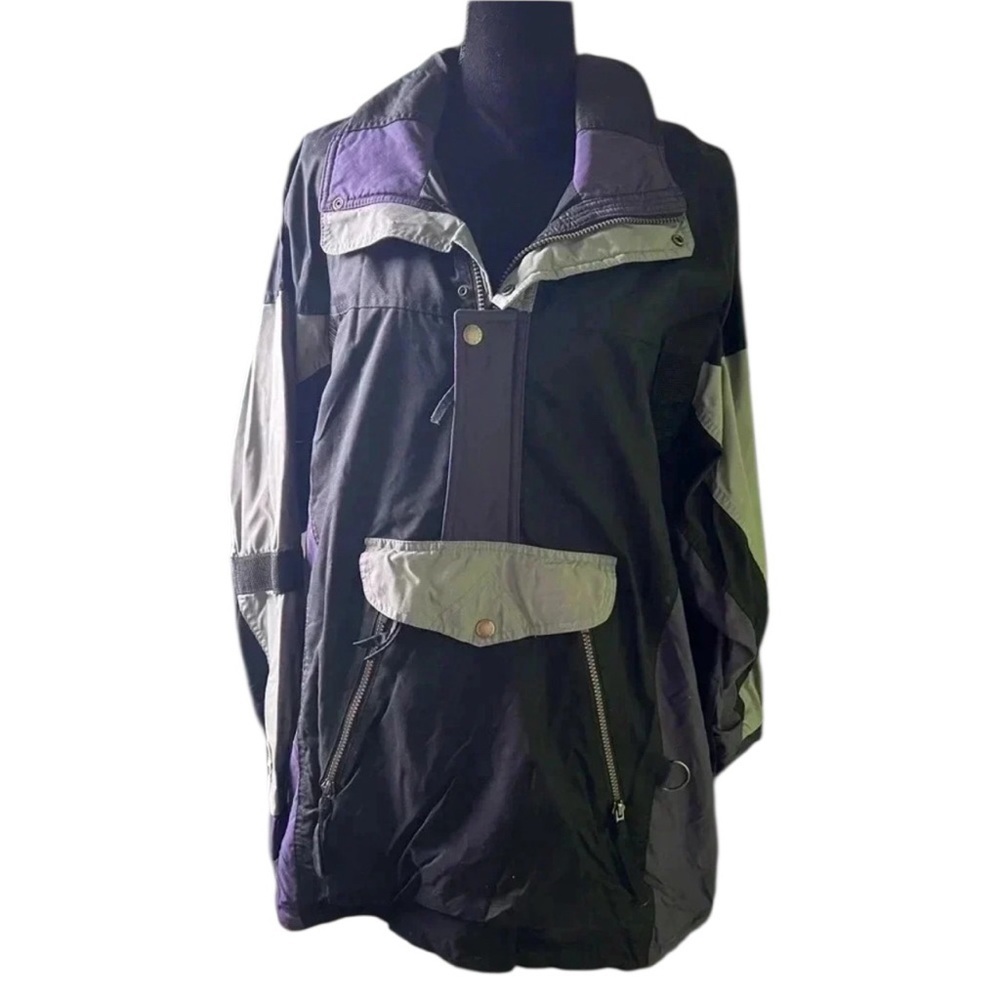 Vintage‎ Ballistic Mens Gray Purple Black Hoodie Ski Jacket Medium